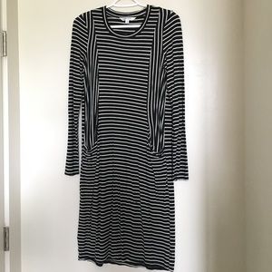 Mini striped tee dress with pockets